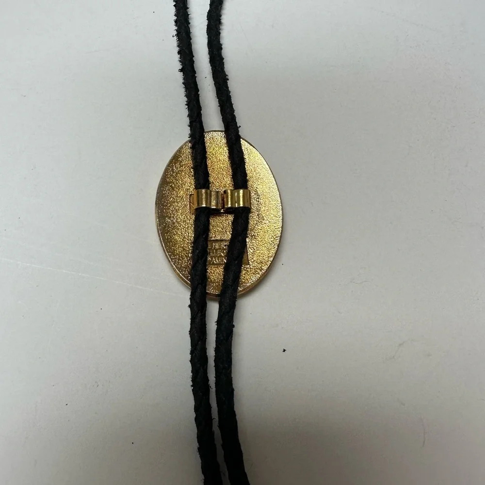 Aminco Gold and Silver Bolo Tie - Picture 2 of 6